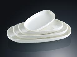 White Tableware Edge YYlb Series- Plate 18&quot;