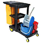 Multipurpose Cleaning Trolley , Public Area Housekeeping Trolley