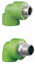 Male Thread Elbow-Green DN20×3/4″