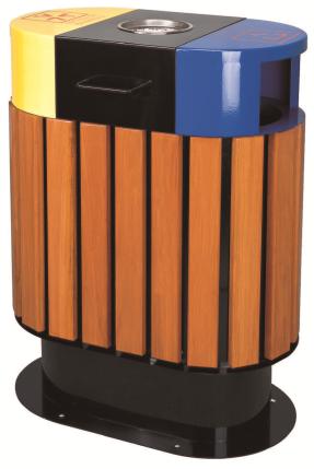 Outdoor Trash Can, Wooden, L685 * W400 * H900mm
