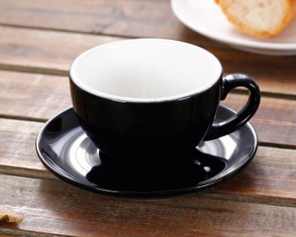 Coffee Cup With Saucer 300CC Set Black