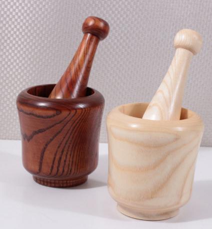 Wooden Garlic Masher, L15.5*φ 3.2~2.7cm