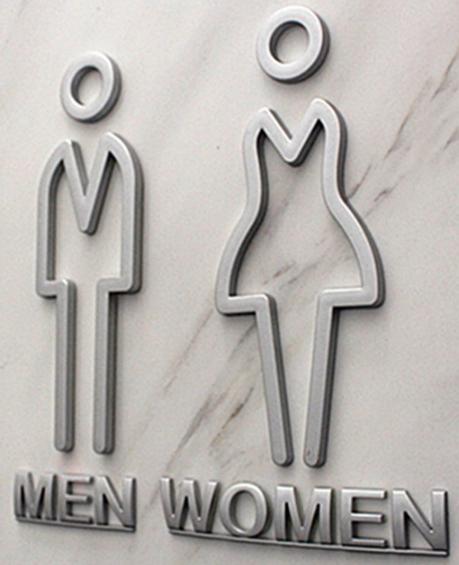 Toilet Sign,ABS,L20*W8.5*H0.5cm
