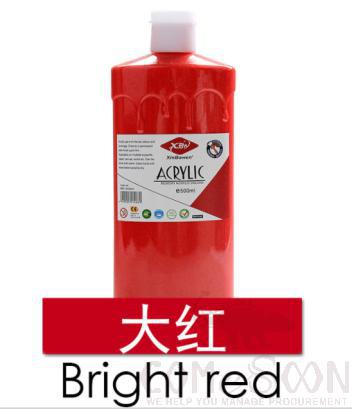Acrylic paint, Bright Red