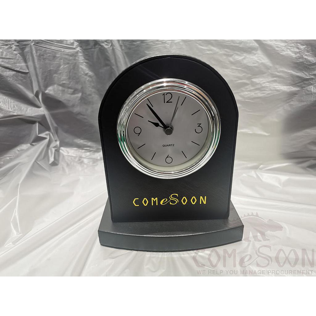 Clock,Black Pu Leather,100*48*135mm