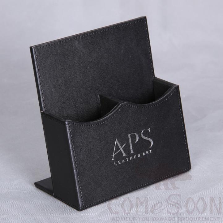 Remote Controller Holder,Black Pu Leather,100*160*170mm