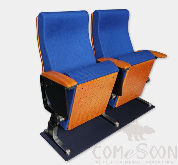 Auditorium Chair，High-Density Cold And Hot Foaming Stereotyped Sponge + Anti-Fouling Fabric