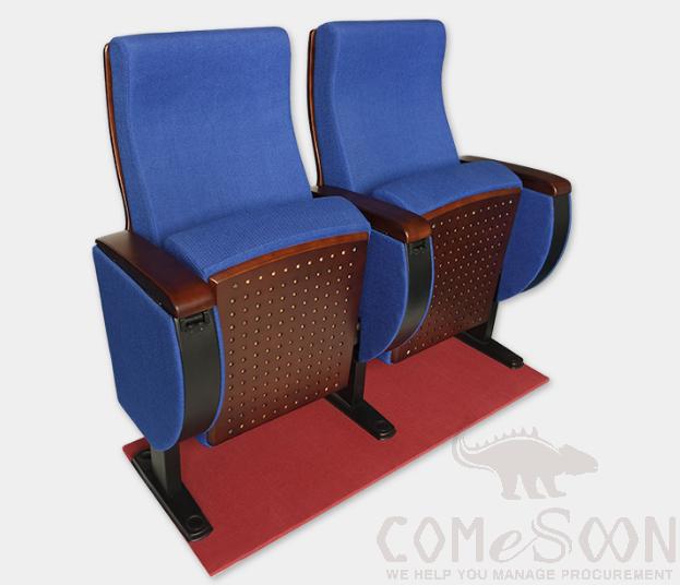Auditorium Chair，High-Density Cold And Hot Foaming Stereotyped Sponge + Anti-Fouling Fabric