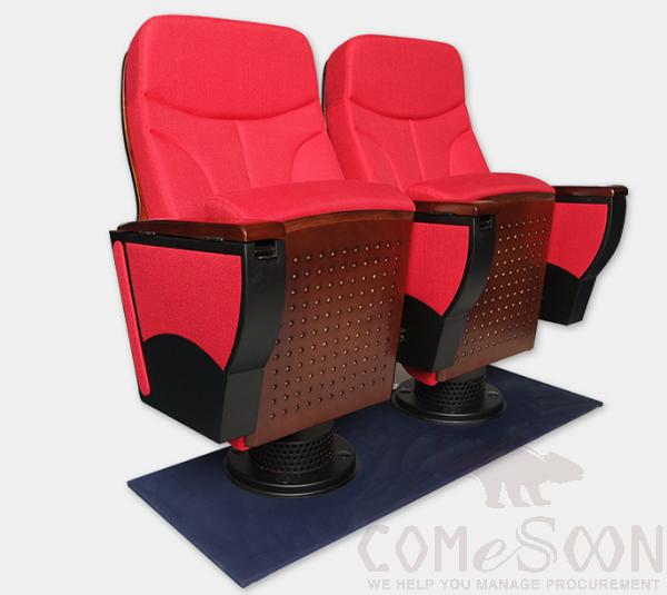 Auditorium Chair，High-Density Cold And Hot Foaming Stereotyped Sponge + Anti-Fouling Fabric