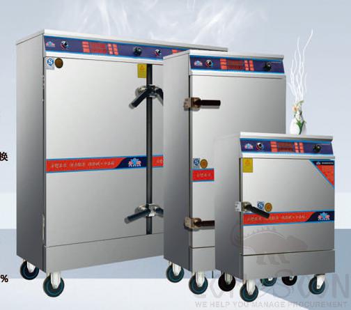 Rice Steamer/Rice Steaming Cart (for 150 person) 700*615*935mm, Power (kw):6/9.0