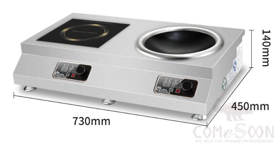 Induction Stove L730*W450*H140mm, 5000kw