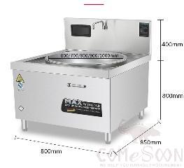 Chinese Cooking Range L800*W850*H（800+400）mm, 12KW/380kw