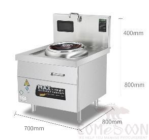 Chinese Cooking Range L700*W800*H（800+400）mm, 12KW