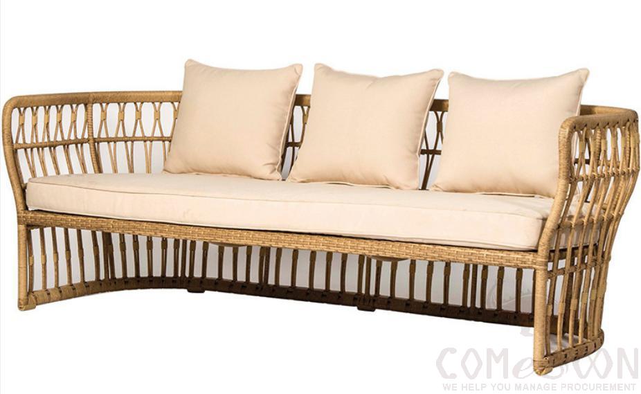 Rattan sofa-188cm,188*75*70cm