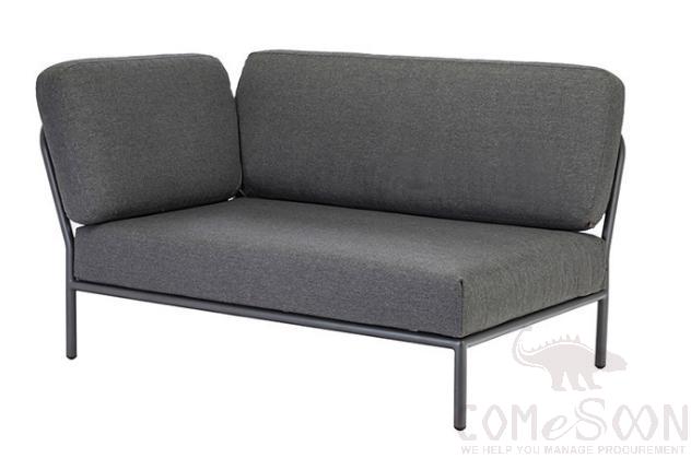 Outdoor metal sofa-140cm,high density sponge,140*80*75cm