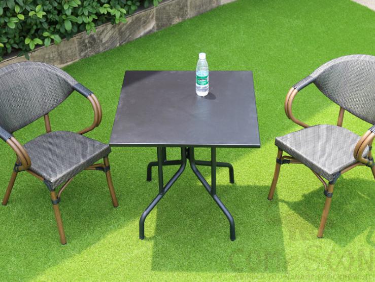 Outdoor tables and chairs