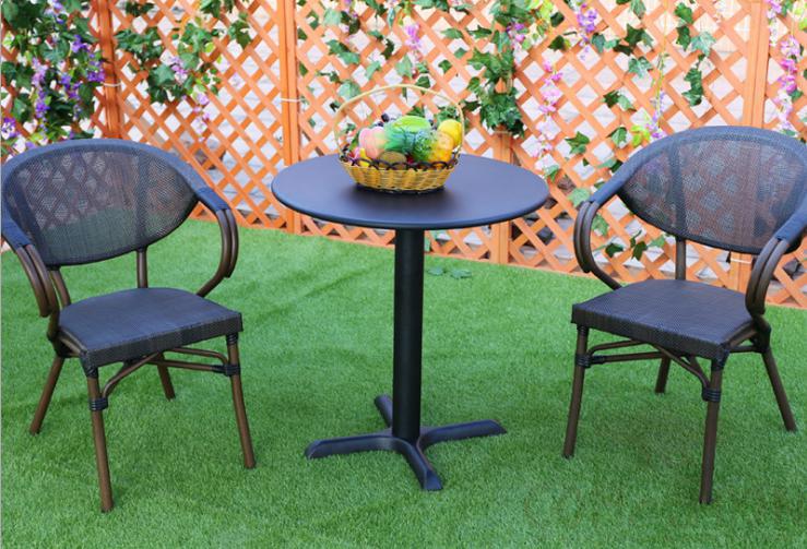 Outdoor tables and chairs