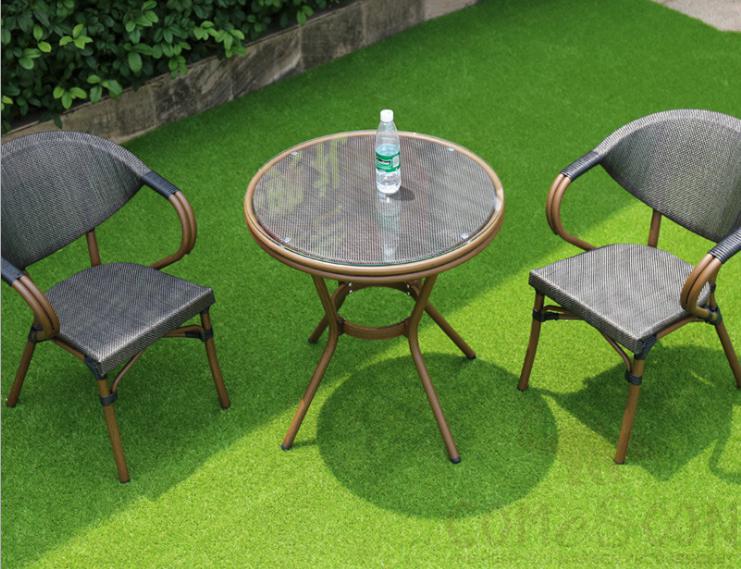 Outdoor tables and chairs