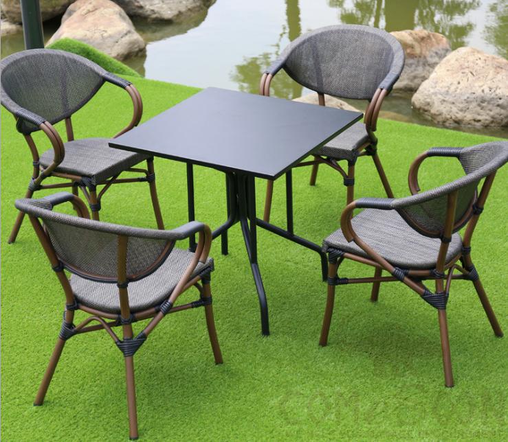 Outdoor tables and chairs