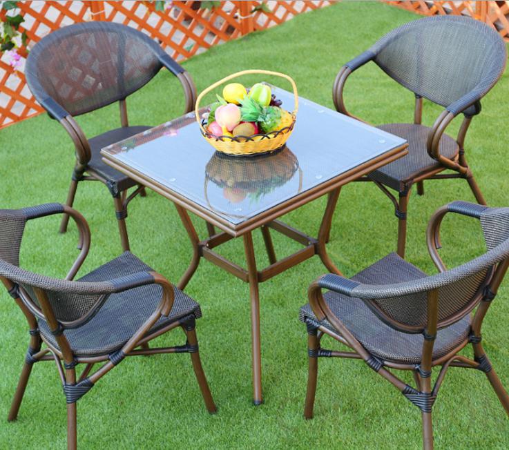 Outdoor tables and chairs