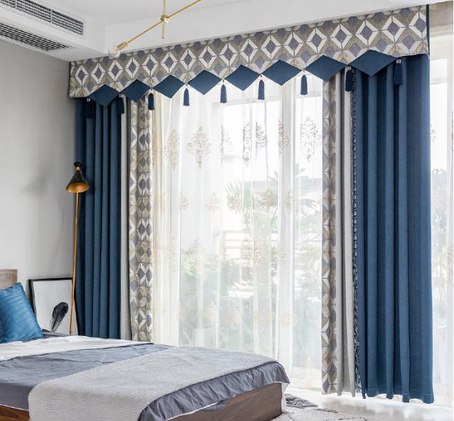 Chenille jacquard curtain fabric