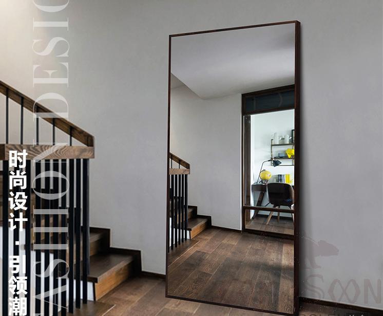 Full-length mirror-650mm*1700mm-walnut color
