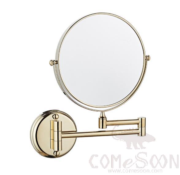 Makeup Mirror-W/O Led / Double-Sided Mirror - Zirconium gold - Copper + SUS304 + zinc alloy