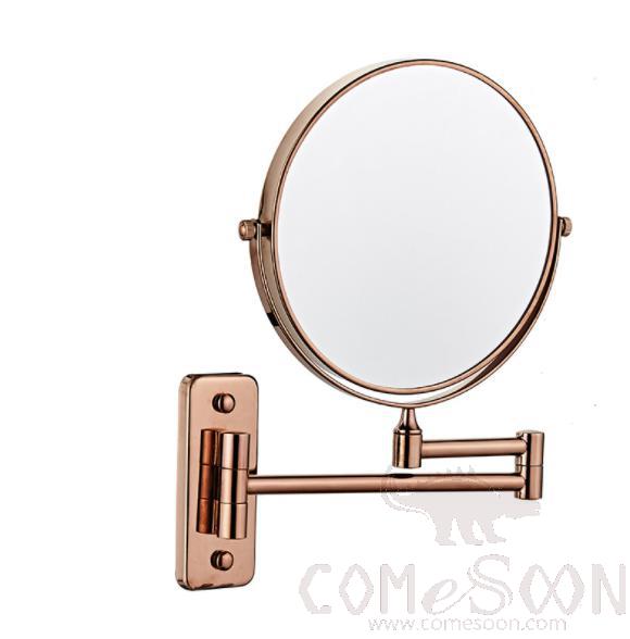 Makeup Mirror-W/O Led / Double-Sided Mirror - Rose Gold  - Copper + SUS304 + zinc alloy
