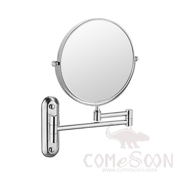 Makeup Mirror-W/O Led / Double-Sided Mirror - Silver - 8 inch (20cm) Single - Copper + SUS304 + zinc alloy