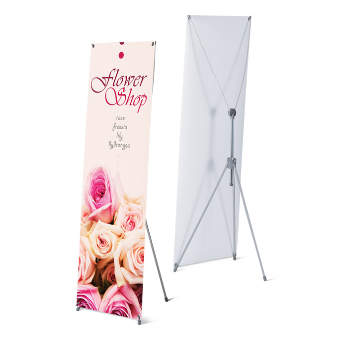 X display rack - convenient poster display rack