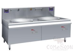 Double- head Induction Frying Cooker L2000*W1150*H800/1200mm, 15kW