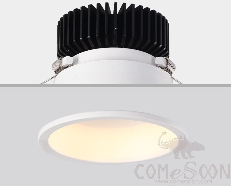 Recessed Adjustable Downlight with Honeycomb Louver