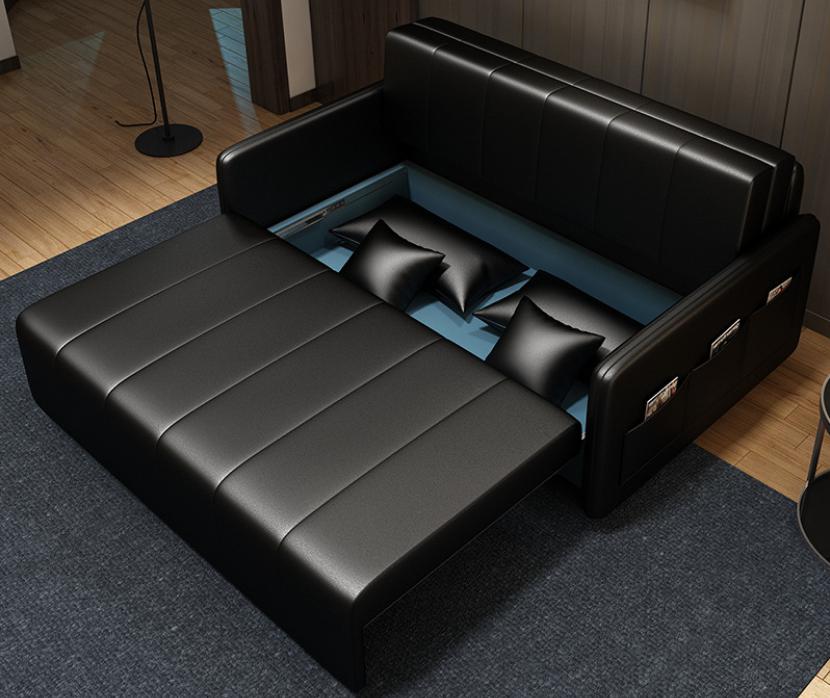 Sofa bed-microfiber leather-Sofa:135*100*85cm Bed:120*195cm
