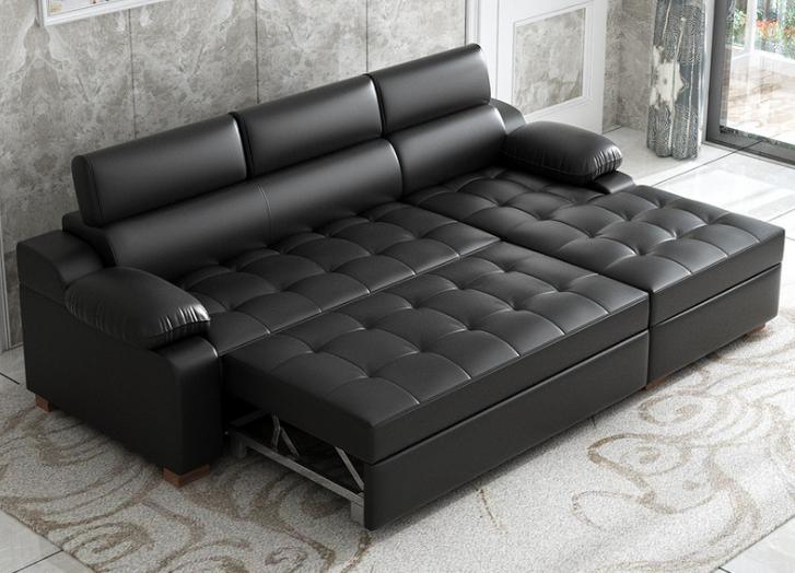 Sofa bed-microfiber leather-Sofa:330*163*94cm Bed:125*220cm