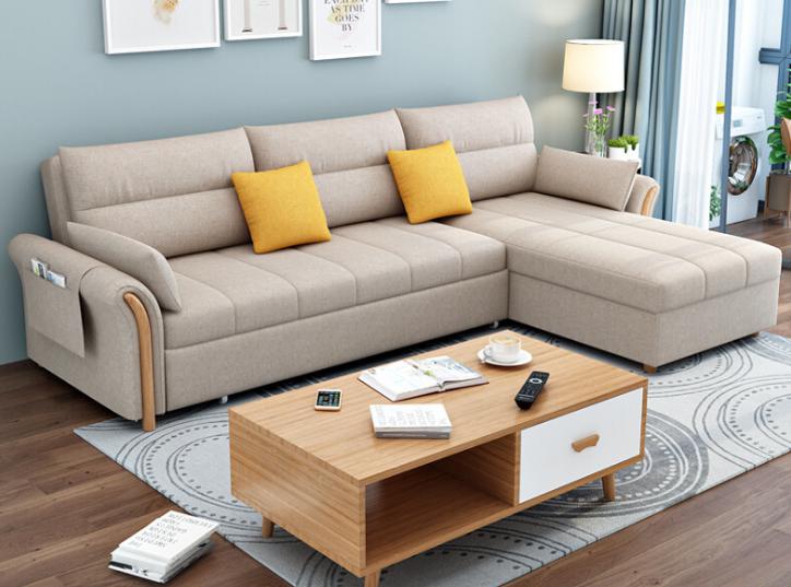 Sofa bed-cotton linen-Sofa:255*150*84cm Bed:221*188cm