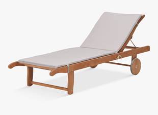 Sun loungers + Mattress with waterproof cover