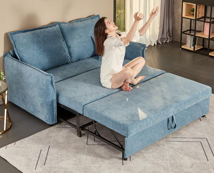 Sofa Bed-Microfiber leather-145*100*90cm