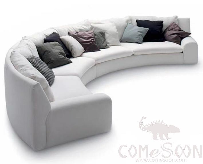 Linen sofa-outer diameter 300cm