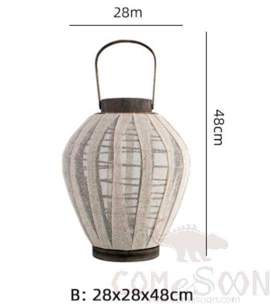 Lantern Floor Lamp-D28*H48cm