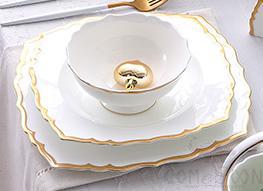 Bonechina Golden Rim Bowl 5.5&quot;
