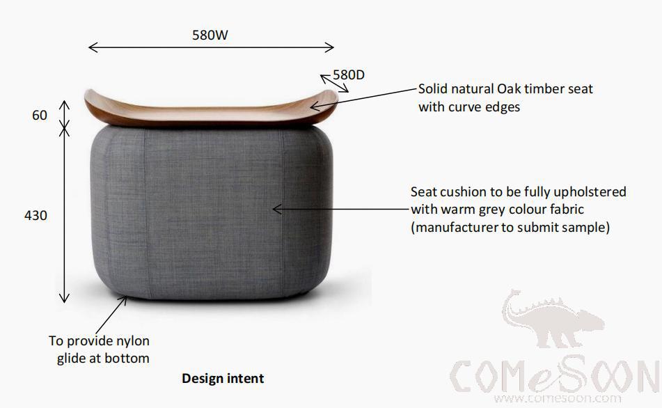 Solid wood sofa and stool (customized product)-58*58*45cm