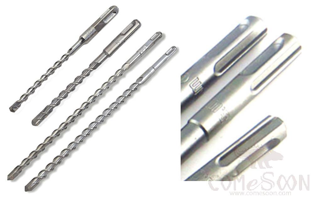 Round Shank Electric Hammer Drill Bits For Concrete 6X150mm ，Carbonized Alloy Steel + Yg8 Tungsten Steel