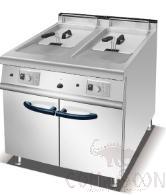 Gas 2-Tank Fryer with Cabinet, Dimension:L700*W750*H920mm, Capacity:20+-2) X 2L