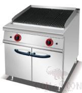 Gas Lava Rock Grill with Cabinet , Dimension:800*900*920mm,  Power Supply:17KW