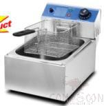 1-Tank 1-Baskert Electric Fryer, Dimension: L275*W430*H290mm, Capacity:6L