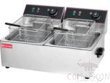 2-Tank 2-Basket Electric Fryer, Dimension:L592*W410*H340mm, Capacity:8L