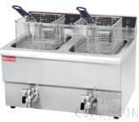 2-Tank 2-Basket Electric Fryer, Dimension:L580*W550*H410mm, Capacity:12L*2