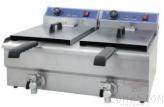2-Tank 2-Basket Electric Fryer, Dimension:L690*W540*H405mm, Capacity:16+16L
