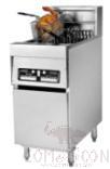 1-Tank 2-Basket Electric Fryer, Dimension:L400*W800*H1125mm, Capacity:28L