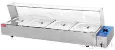 Electric Bain Marie, Size: L1200*W350*H360mm, Capacity: 4*(1/2*100)Pan
